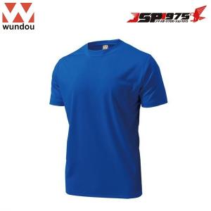 wundou ドライライト Tシャツ ロイヤルブルー Sサイズ