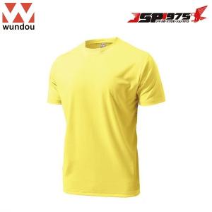 wundou ドライライト Tシャツ クリームイエロー Lサイズ