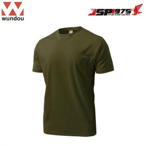 wundou ドライライト Tシャツ オリーブ Sサイズ
