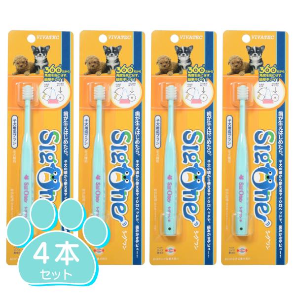 シグワン　子犬用歯ブラシ 4本セット