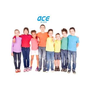 子供 長袖 Tシャツ 無地 ACE 5.4oz 子供服 KIDS キッズ カラー