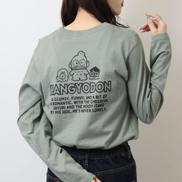ハンギョドン Tシャツ 長袖 ロンT サンリオ キャラクターズ プリント メンズ レディース