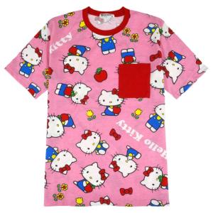 ハローキティ 日本限定 和風デザインキティちゃんTシャツ 番傘 桜 は