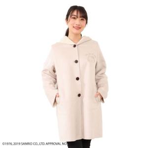 ハローキティ ムートン風 コート キャメル ベージュ