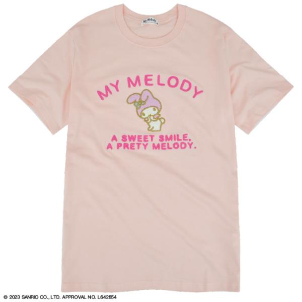 マイメロディ マイメロ 刺繍 Tシャツ 半袖 春夏 サンリオ Sanrio