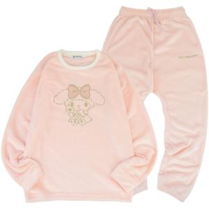 マイメロディ トレーナー スウェット パンツ フリース 総柄