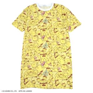 ポムポムプリン 総柄 サンリオ Big Tシャツ ポケット付き M L Ll Pp1122 155 Charabasket 通販 Yahoo ショッピング