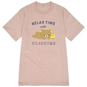 リラックマ Tシャツ 半袖 プリント キイロイ...の詳細画像1