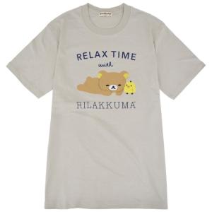 リラックマ Tシャツ 半袖 プリント キイロイ...の詳細画像2