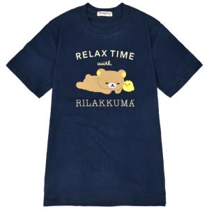 リラックマ Tシャツ 半袖 プリント キイロイ...の詳細画像3
