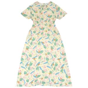 リラックマ プリント アロハワンピース アロハ ワンピース 春夏秋 サンエックス  San-x