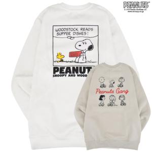 SNOOPY（スヌーピー） 裏起毛 ビック シルエット トレーナー オーバー 