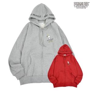 スヌーピー 裏起毛 パーカー SNOOPYの商品画像