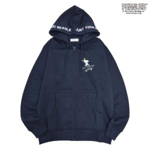 スヌーピー 裏起毛 パーカー SNOOPYの詳細画像3
