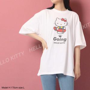 ハローキティ 日本限定 和風デザインキティちゃんTシャツ 番傘 桜 は