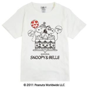 スヌーピー　ベル　Tシャツ　半袖　レディースL SNOOPY（スヌーピー） ベルとサリー 浴衣姿 半袖 Tシャツ キッズ