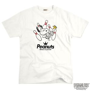 SNOOPY（スヌーピー） 半袖 Tシャツ ボーリング チーム メンズ