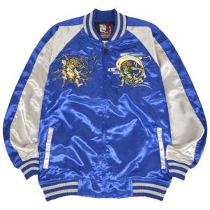 スカジャン 大きい サイズ ビッグ アウター 和柄 風神 雷神 3L 4L