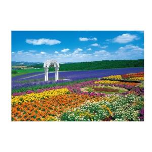 300ピース ジグソーパズル 花の咲く丘-富良野