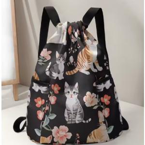 猫 猫柄 和風 リュック バックパック 巾着 ねこだらけ おしゃれ おもしろ ねこ ネコ グッズ 雑...