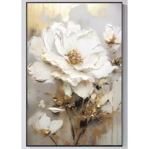 【キャンバスのみ】キャンバスアート テクスチャーアート 油絵 花 フラワーアート おしゃれ 母の日 ...