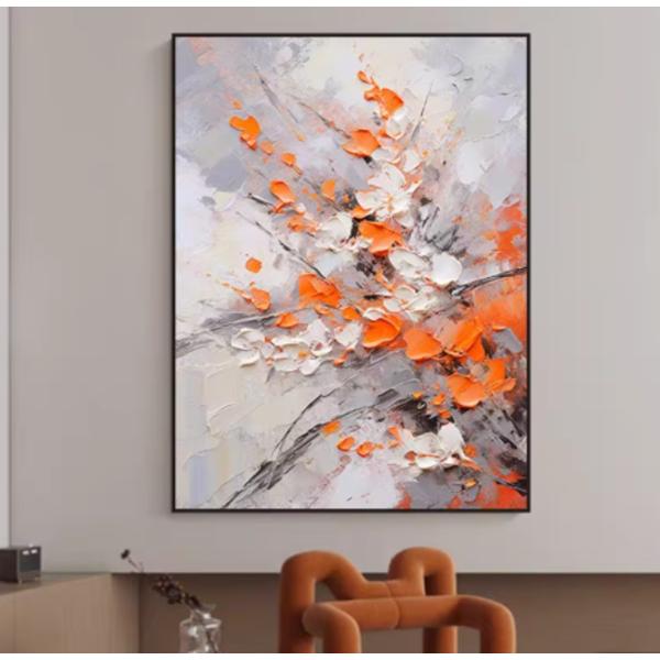 【キャンバスのみ】キャンバスアート テクスチャーアート 油絵 花 フラワーアート おしゃれ 母の日 ...