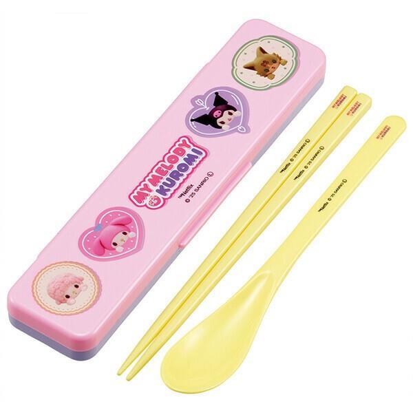 マイメロディ クロミ Netflix柄 コンビセット お箸 スプーン 音のならない 子供 子ども キ...