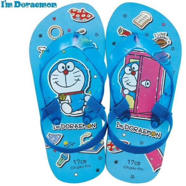 ドラえもん ビーチサンダル 17cm I&apos;m Doraemon ステッカー 子供 子ども キッズ キ...