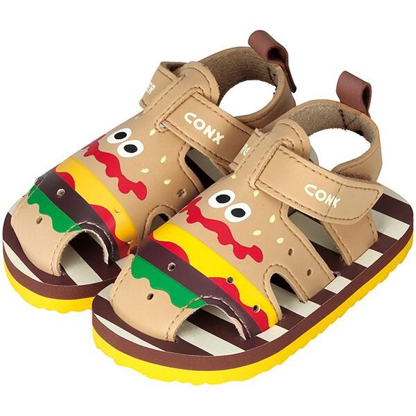 バーガーコンクス ベビーサンダル 13cm 子供 子ども キッズ キャラクター スケーター