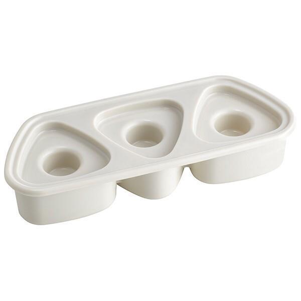 抗菌 おにぎり 押し型 3個 具材用くぼみ付 弁当 ランチ おにぎり型 ご飯型 シンプル  くすみグ...