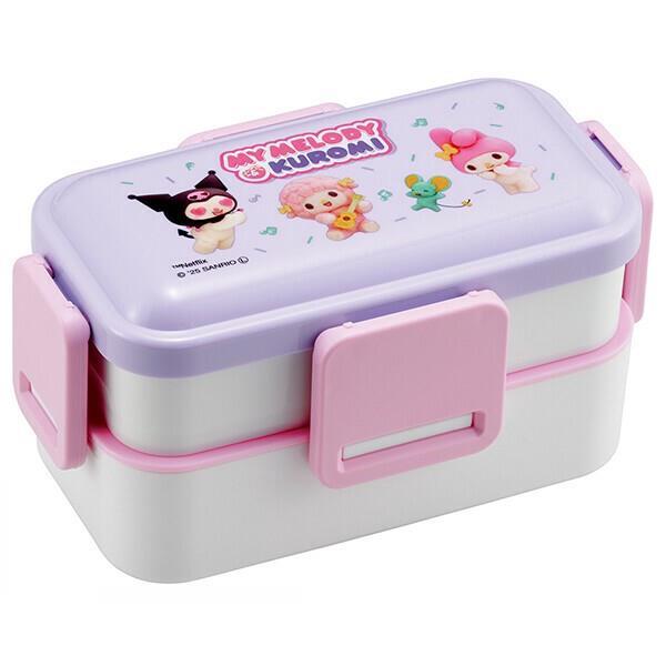 マイメロディ・クロミ Netflix柄  弁当箱 ランチボックス 2段 食洗機対応 サンリオ キャラ...