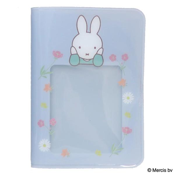 ミッフィー カードケース PVC カードケース MIFFY FLOWER ブルー キャラクター
