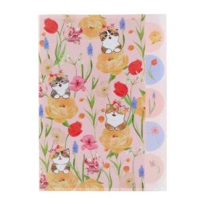 mofusandx日比谷花壇 ポケットファイルダイカットクリアファイル5P Bloom キャラクター