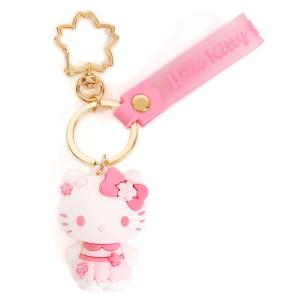 ハローキティ 立体キーホルダー 桜 さくらデザインシリーズ - 最安値