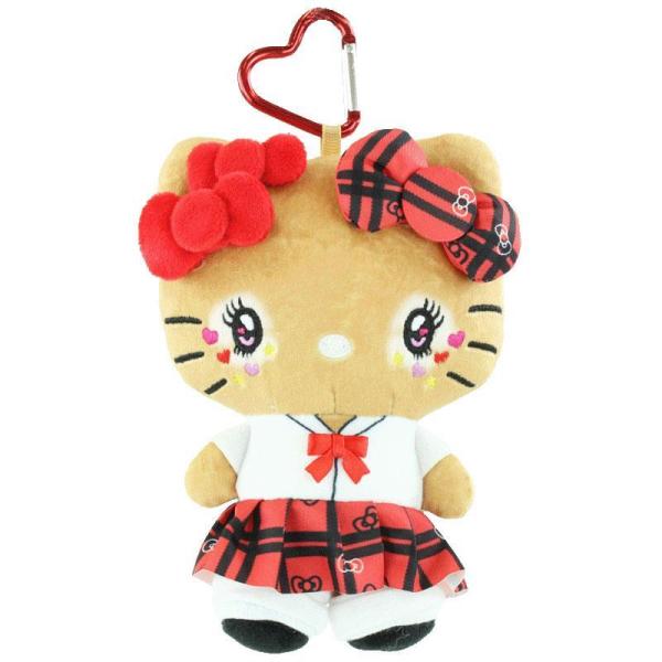 ハローキティ ポーチ ぬいぐるみポーチ コギャルマスコットポーチ 制服柄 平成レトロ おしゃれ SN...