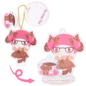 マイメロディ ハート型ファーキーホルダー 606718 推し活グッズ ピンク