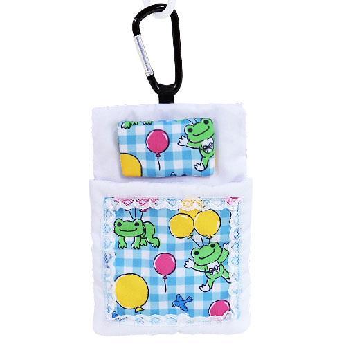 ピクルス マスコット用カラビナ布団 風船柄 かえるのピクルス