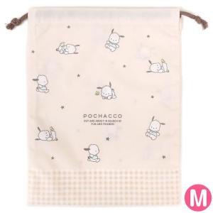 ポチャッコ 巾着 巾着袋 M 日本製 星 子供 子ども キッズ 入園 入学 サンリオ sanrio キャラクターの商品画像