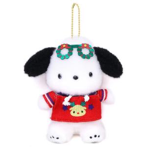 ポチャッコ ぬいぐるみ カラフルボアマスコット 赤 サンリオ