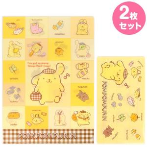 ポムポムプリン クリアファイルセット 2枚セット チケットファイル 2枚セット サンリオ sanrio キャラクター｜charahouse