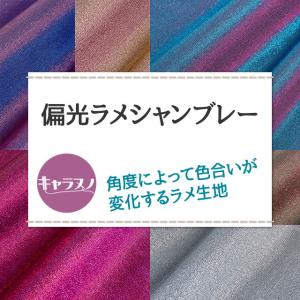 偏光ラメシャンブレー 全15色 布幅145cm...の詳細画像1