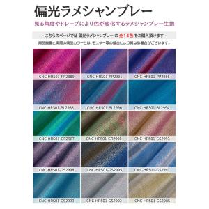 偏光ラメシャンブレー 全15色 布幅145cm...の詳細画像2