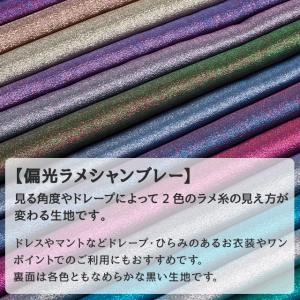 偏光ラメシャンブレー 全15色 布幅145cm...の詳細画像3