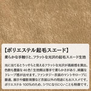 ポリエステル起毛スエード 全46色 無地 緑 ...の詳細画像3