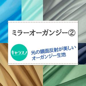 ミラーオーガンジー 全34色 青 緑 ゴールド...の詳細画像1