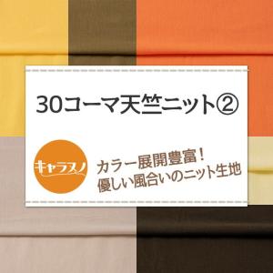 30コーマ天竺ニット 全72色 黄 オレンジ ...の詳細画像1