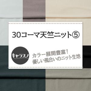 30コーマ天竺ニット 全72色 白 黒 グレー...の詳細画像1