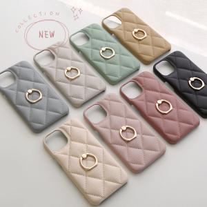 iPhone17 ケース キルト 背面リング付...の詳細画像2