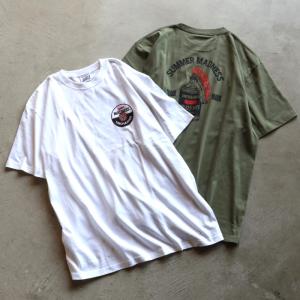 CLUCT Tシャツ クラクト サマー マッドネス 半袖 Tシャツ SUMMER MADNESS S/S TEE ホワイト/アーミー WHITE/ARMY 2色展開 2024春夏新作｜charger