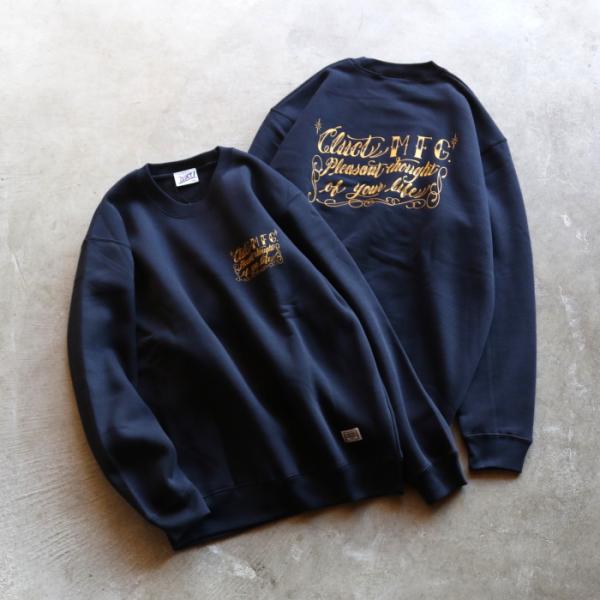CLUCT トップス スウェット クラクト グラフィック クルーネック スウェット LIFE CRE...